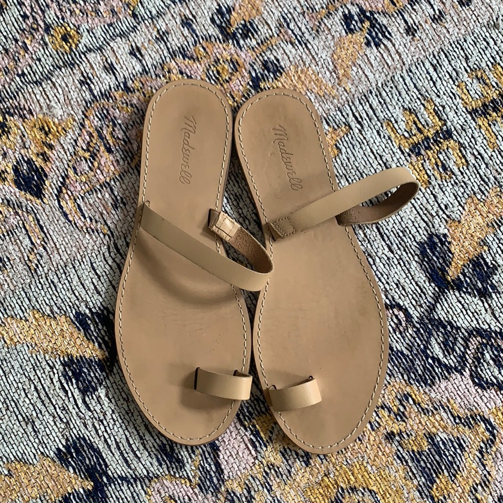 Adorable leather Madewell wrap sandals size 9 US